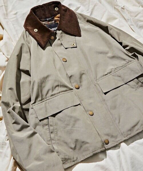 ブルゾン アウター Barbour/バブアー 別注 BORROWDALE メンズ 42 XL グレー 2025 SS