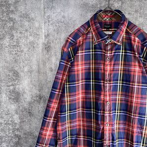 Paul Smith ポールスミス 日本製 ボタンダウンシャツ 長袖シャツ ボタンダウン チェックシャツ タータンチェック
