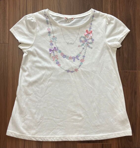 anyFAM ネックレスモチーフ Tシャツ 150