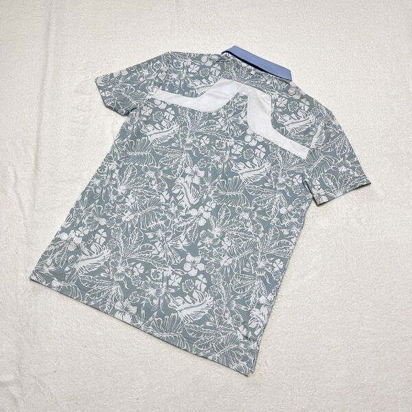 新品 J.LINDEBERG ゴルフ 半袖ポロシャツ グレー XXL メンズ ジェイリンドバーグ