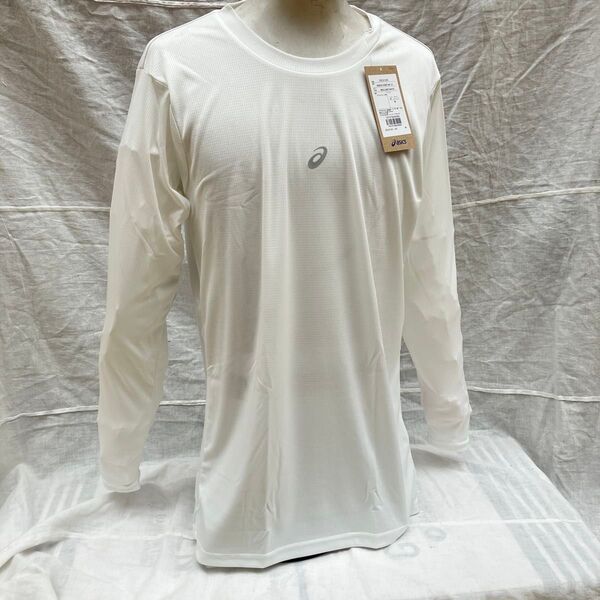 新品未使用品 asics アシックス メンズ Lサイズ 長袖アンダーシャツ 長袖Tシャツ 吸汗速乾素材 2031F105/100