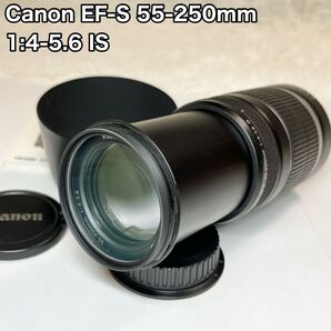 Canon キャノン レンズ EF-S 55-250mm 1:4-5.6 IS カメラレンズ