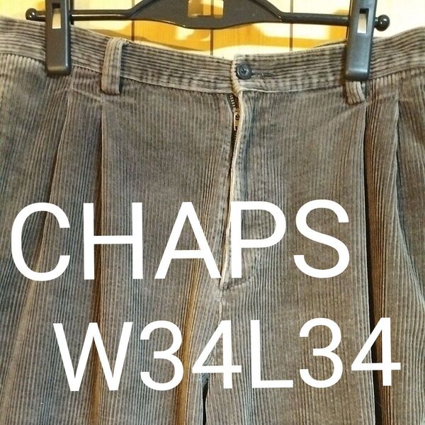 CHAPS コーデュロイワイドパンツ