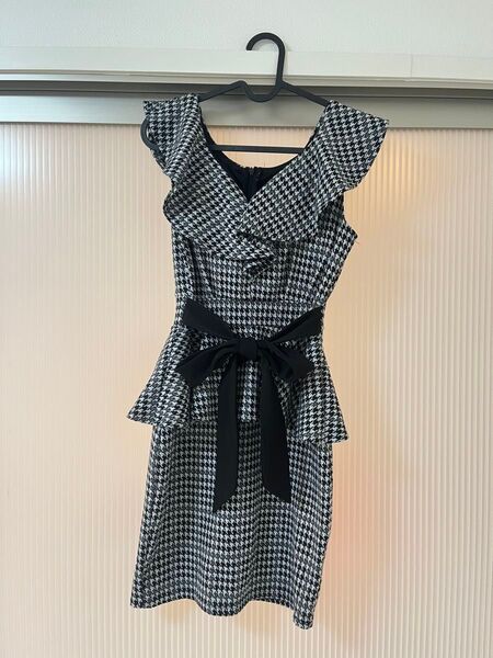 千鳥格子柄 キャバドレス Tika