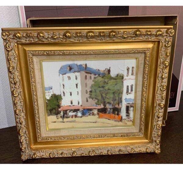 最終値下げしました【美品】高村 勝 パリの街角 風景画