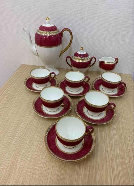 最終値下げしました【美品】WEDGWOOD コップソーサーポット 15点セット