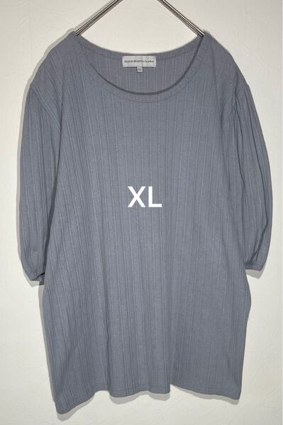 SEASON REASON 半袖トップス XL(LL)サイズ 無地 くすみ色 オフィスカジュアル カットソー Tシャツ 春夏 秋冬