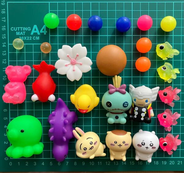 すくい人形 縁日 おもちゃ ソフビ フィギュア キャラクター おままごと ちいかわ 宝石すくい スーパーボール