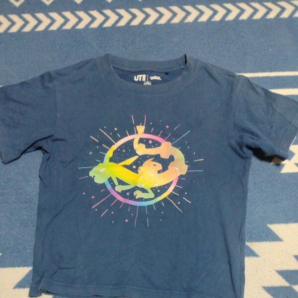 UNIQLO ポケモン 半袖Tシャツ(レックウザ&ピカチュウ)120センチ