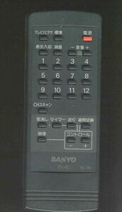 SANYO テレビ リモコン RC-282 年代物 中古 / 古い形式のリモコンをお探しの方どうぞ。