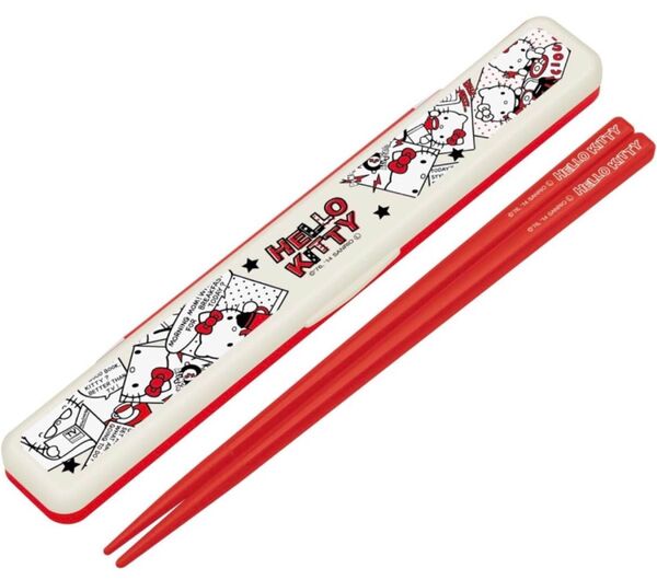 スケーター 音の鳴らない 箸 箸箱セット ハローキティ コミック サンリオ