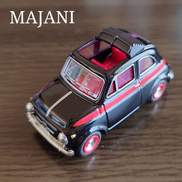 Majani マイアーニ Fiat フィアット プルバックミニカー 黒 ブラック