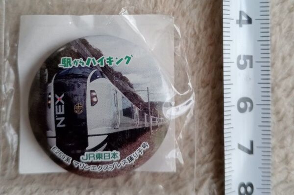未開封未使用品 JR東日本 駅からハイキング 缶バッチ 缶バッジ E259系 マリンエクスプレス踊り子号 匿名配送