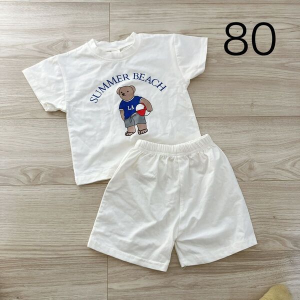 新品未使用 キッズ 半袖Tシャツ ハーフパンツ セットアップ 80サイズ