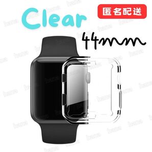 アップルウォッチ 6 SE 5 4 TPU カバー 互換 Apple Watch 44mm クリア ケース 耐衝撃 全面保護