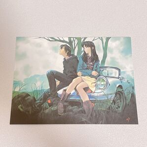 エヴァンゲリオン 貞本義行 描き下ろし 限定 ポストカード 葛城ミサト 加持リョウジ 2