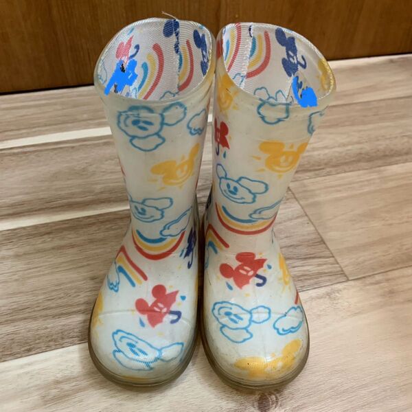 カラフルな長靴・レインブーツ ディズニーランド販売品 14cm