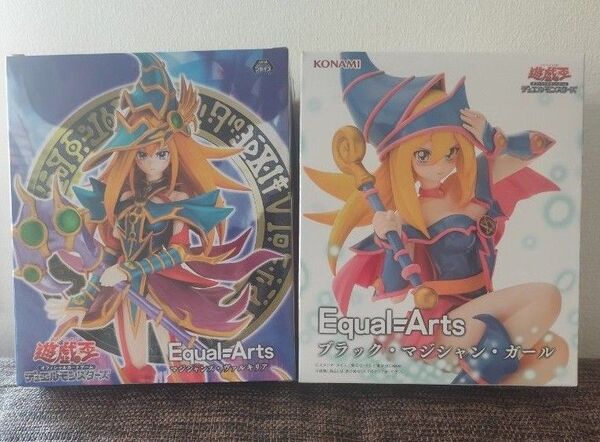 遊戯王 マジシャンズ・ヴァルキリア ブラック・マジシャン・ガール Equal=Artフィギュア 2点セット