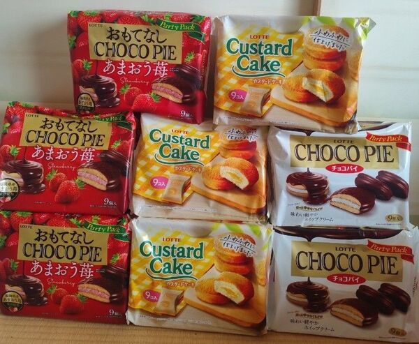 お菓子詰め合わせ ロッテ チョコパイ カスタードケーキ セット