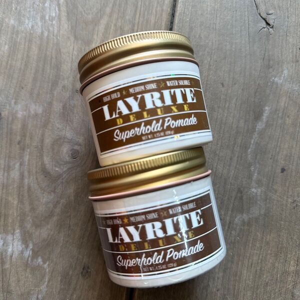 LAYRITE レイライト ポマード ワックス バーバー スーパーホールド 2個セット カリフォルニア ヘアワックス