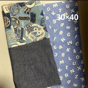 リバーシブルランチョンマットアメリカン約30×40