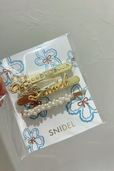 新品 スナイデル ノベルティ ヘアピン お花 セット