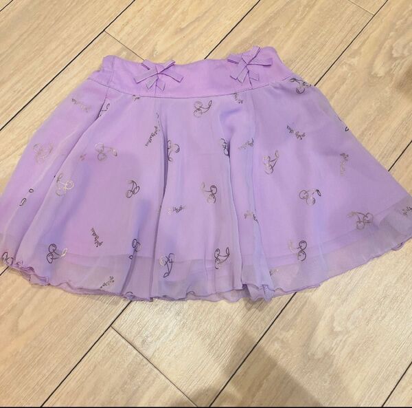キッズレディース インパン付き ふんわりミニスカート