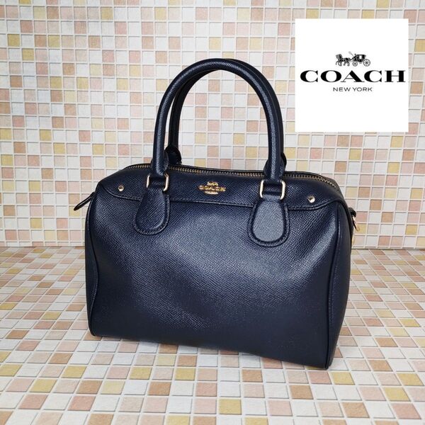 E2 COACH コーチ レザー ハンドバッグ