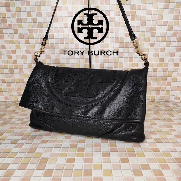 A440 TORY BURCH トリーバーチ レザー ショルダーバッグ クラッチバック