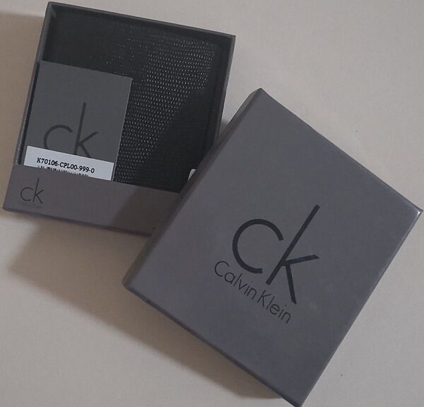 二つ折り財布 ブラック カルバンクライン Calvin Klein CK カードケース 財布 メンズ