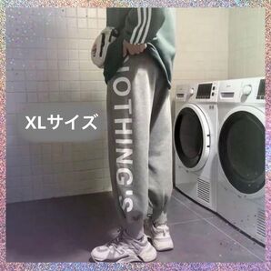 ジョガーパンツ スウェット メンズロゴボ トムススウェット グレーXL