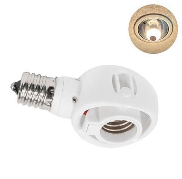 E17 LED電球専用 可変式ソケット 屋内用 AC 100V ホワイト
