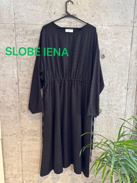 SLOBE IENAスローブイエナロングワンピース 黒 ブラック フリーサイズ