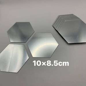 ミラー タイル シール 12枚 六角形 ハニカム 鏡 ステッカー DIY 装飾