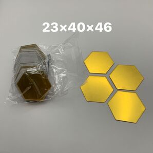 ミラー タイル シール 50枚 六角形 ハニカム 鏡 ステッカー DIY 装飾