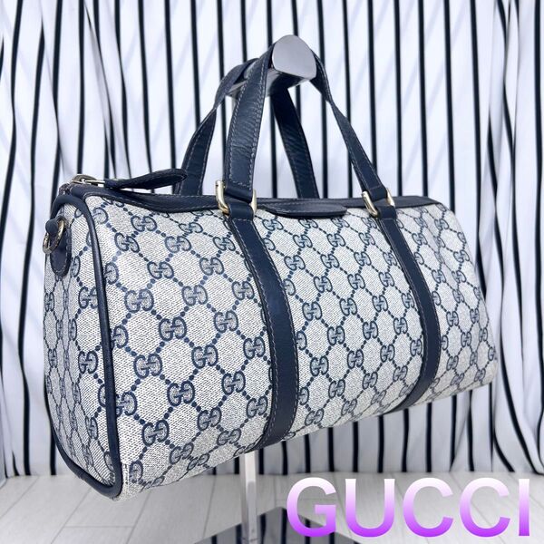【格安】GUCCI オールドグッチPVCボストンバッグ