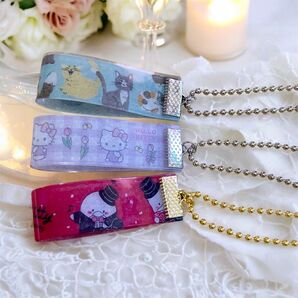 【ストラップ②】3個セット♪キーホルダー♪ハンドメイド ♪ハローキティ♪サンリオ