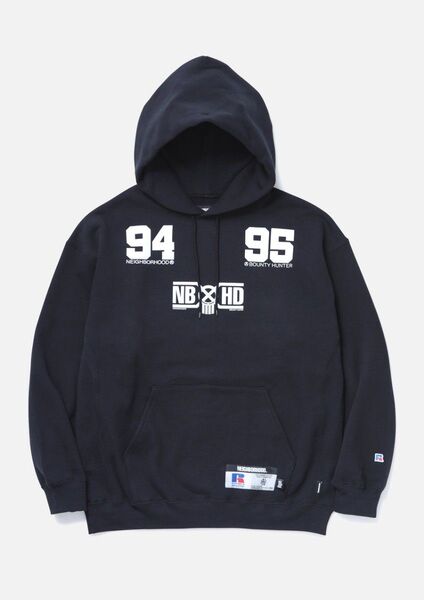 NEIGHBORHOODNH BOUNTY HUNTER X RUSSELL ATHLETIC . SWEAT HOODIE LS