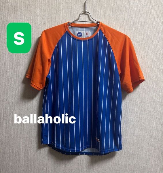 ボーラホリック ストライプシャツ Tシャツ 半袖 Tシャツ バスケ ウォームアップウェア 練習着 サイズS