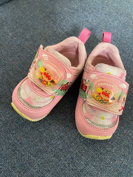 アンパンマン ベビーシューズ ピンク スニーカー moonstar APキッズ