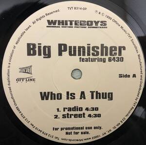 US PROMO ONLY / BIG PUNISHER (BIG PUN) / WHO IS A THUG / 希少大人気曲！！