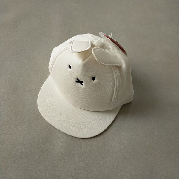 キャップ 帽子 ホワイトミッフィー miffy 調節可能 美品