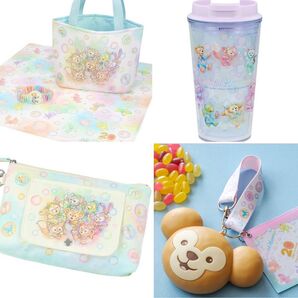 カラフルハピネス スーベニア ランチケース タンブラー スナックケース おてふきキャリー ダッフィー ステラルー リーナベル