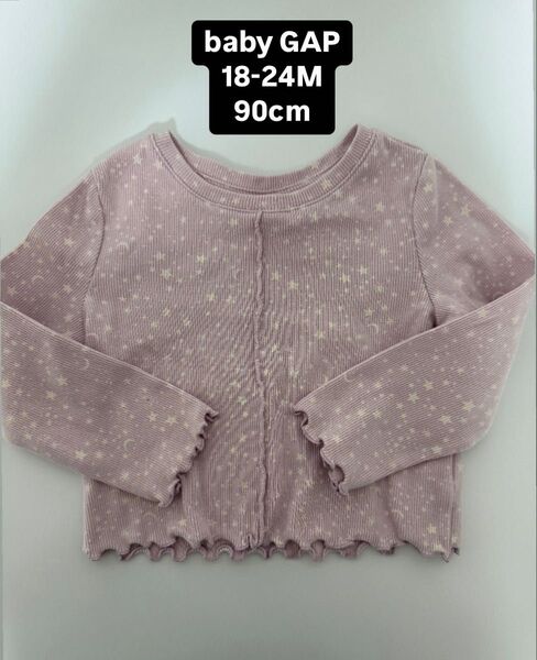 baby GAP 長袖カットソー 90cm パープル ベイビーギャップ 18-24month