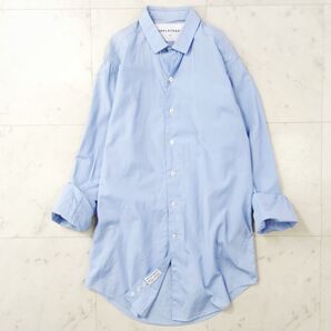 美品♪ アップルツリーズ EVERYDAY SHIRTS コットンシャツ 水色