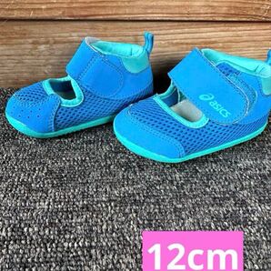 asics ベビーシューズ 12cm ブルー