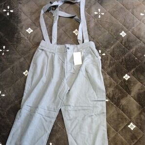 新品未使用 グレー サロペット Lサイズ