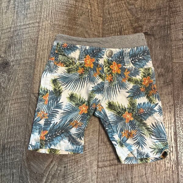 ハーフパンツ ボタニカル柄 キッズ 110サイズ