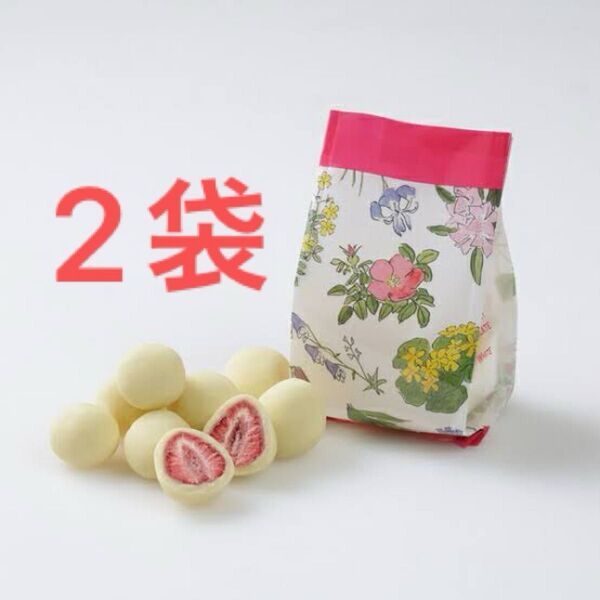 六花亭 ストロベリーチョコホワイト 60g× 2袋