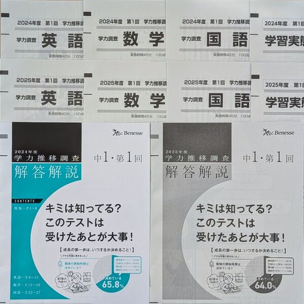 2024 2025 中1 第1回 学力推移調査 ベネッセ